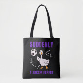 Plotseling een voetbalexpert tote bag (Voorkant)