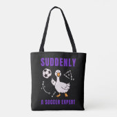 Plotseling een voetbalexpert tote bag (Achterkant)