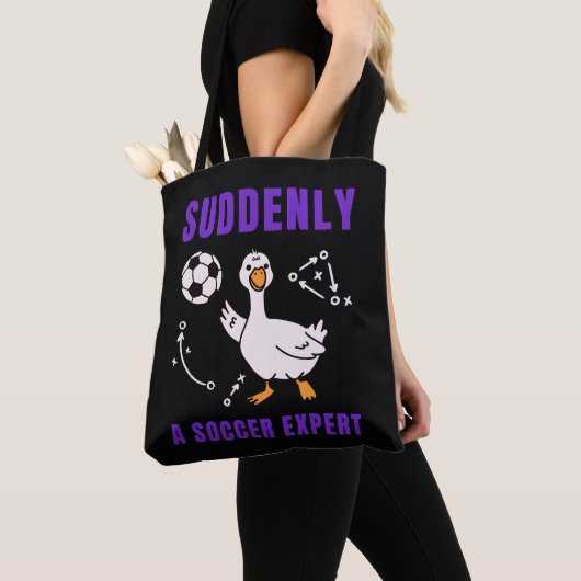 Plotseling een voetbalexpert tote bag (Dichtbij)