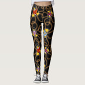 Plotseling pinguïns Leggings (donker) (Voorkant)