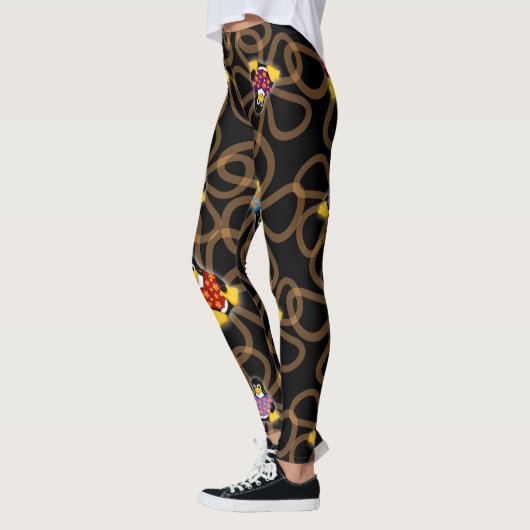 Plotseling pinguïns Leggings (donker) (Links)