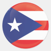 Plotseling Puerto Rico Rico Ronde Sticker (Voorkant)
