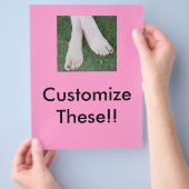 Plotseling Salon Flyers - Aanpassen! (Hand)