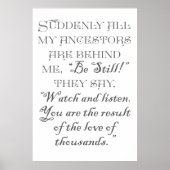 Plotseling staan al mijn voorouders achter me, "We Poster (Voorkant)