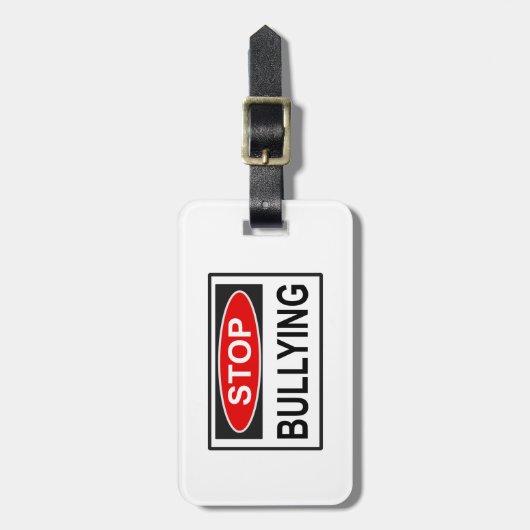 Plotseling stoppen rood bagagelabel (Voorkant verticaal)