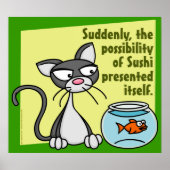 Plotseling Sushi Poster (Voorkant)