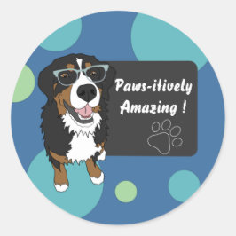 Plotseling verbazingwekkend onderwijs ronde sticker