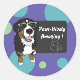 Plotseling verbazingwekkend onderwijs ronde sticker