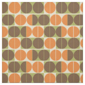Plotseling Zeventig Oranje Bruin Groen Geometrisch Stof (Swatch)