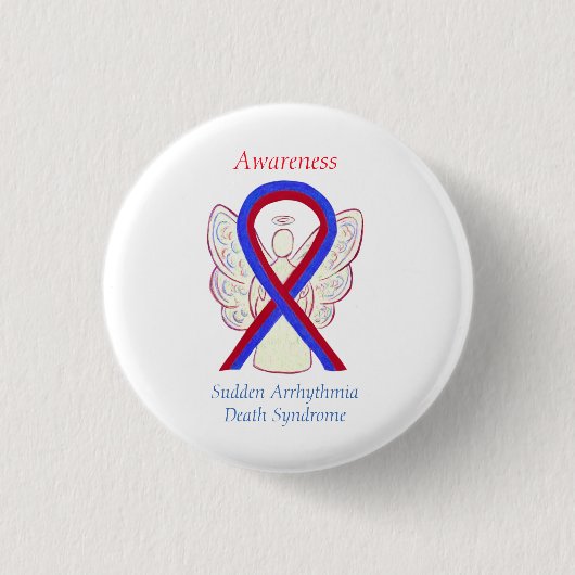 Plotselinge aritmie Doodsyndroom ZEED Lintpijp Ronde Button 3,2 Cm (Voorkant)