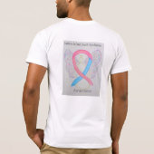 Plotselinge Baby- dodenziekte Awareness Ribbon T-s T-shirt (Achterkant)