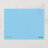 Plotselinge blauwe kleur briefkaart (Achterkant)