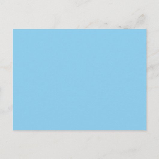 Plotselinge blauwe kleur briefkaart (Voorkant)