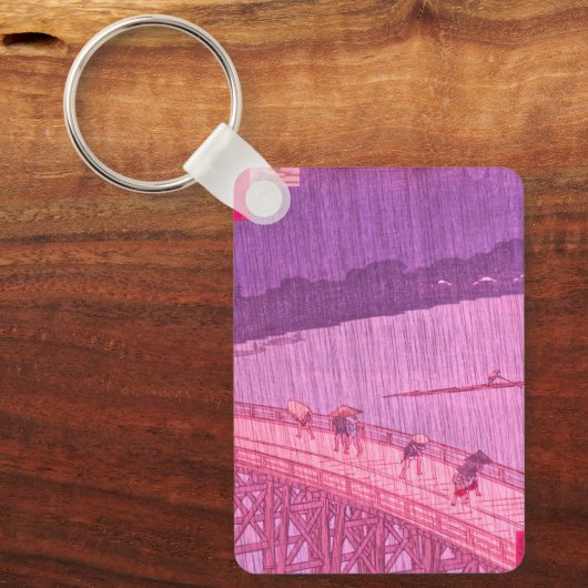 Plotselinge douche boven Ōhashi Bridge en Atake do Sleutelhanger (Voorkant)