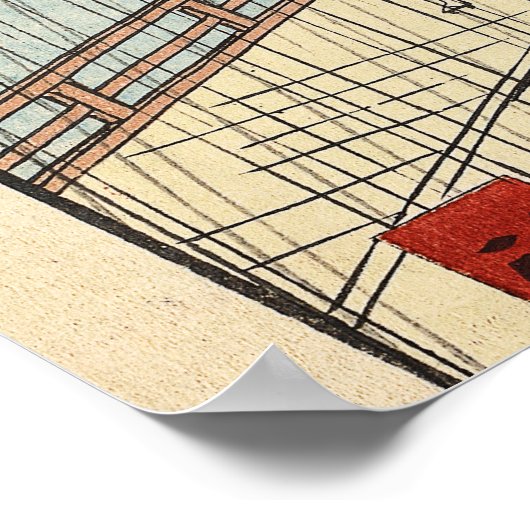 Plotselinge douche over de Shin-Ō hashi-brug en A Poster (Hoek)