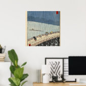 Plotselinge douche over de Shin-Ō hashi-brug en A Poster (Thuiskantoor)