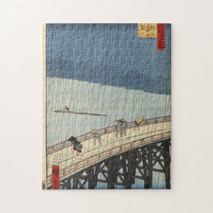 Plotselinge douche over de Shin-Ō hashi-brug en Legpuzzel