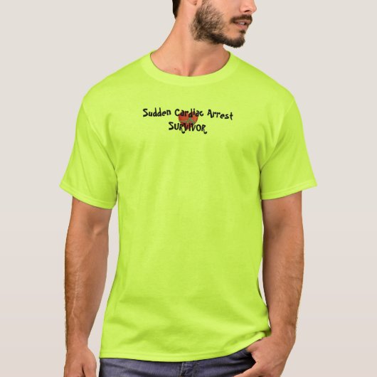 Plotselinge hartstilstand Overlevenden T-shirt (Voorkant)