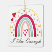 Plotselinge inspiratie Ik ben genoeg bevalling Keramisch Ornament (Links)