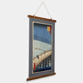 Plotselinge regen, Hiroshige Hangend Wandkleed (Gebogen)
