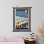Plotselinge regen, Hiroshige Hangend Wandkleed (Slaapkamer)