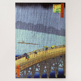 Plotselinge regenbui boven Shin-Ohashi Utagawa Hir Legpuzzel