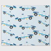 Plotselinge verpakking van politieauto cadeaupapier (Vlak)