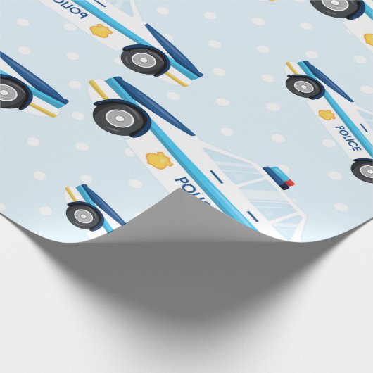 Plotselinge verpakking van politieauto cadeaupapier (Hoek)