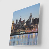 Plotselinge zonsondergang vierkante klok (Hoek)