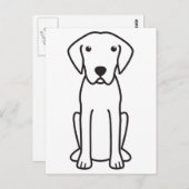 Plott Dog Cartoon Briefkaart (Voorkant / Achterkant)