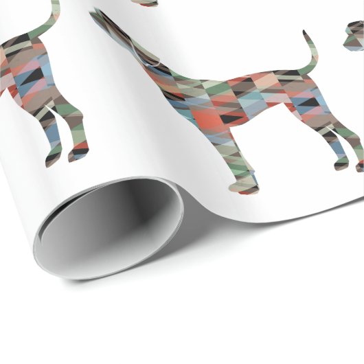 Plott Geometric Pattern Silhouette Pset Cadeaupapier (Rol Hoek)