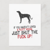 Plott Hound Briefkaart (Voorkant)
