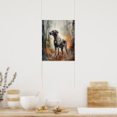 Plott Hound Dog Art Print Poster (Keuken)