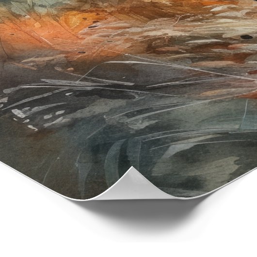 Plott Hound Dog Art Print Poster (Hoek)