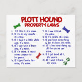 PLOTT HOUND Eigendomswetten 2 Briefkaart (Voorkant)