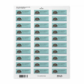 Plott Hound Hond Retour Adres Labels (Full Sheet)