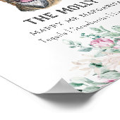 Plott Hound Hondenhandtekening Drink teken Poster (Hoek)