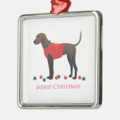 Plott Hound Kerstmis Metalen Ornament (Links)