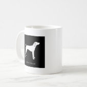 Plott Hound Mok (zwart) (Voorkant links)