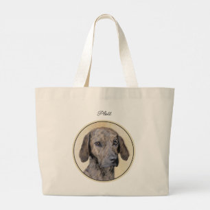 Plott Hound Painting Brindle Schattigee originele Grote Tote Bag