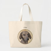 Plott Hound Painting Brindle Schattigee originele Grote Tote Bag (Voorkant)