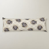 Plott Hound Painting Brindle Schattigee originele  Lichaamskussen (Achterkant)