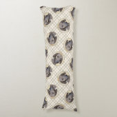 Plott Hound Painting Brindle Schattigee originele  Lichaamskussen (Voorkant Verticaal)