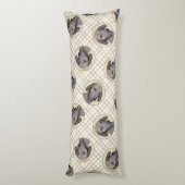 Plott Hound Painting Brindle Schattigee originele  Lichaamskussen (Achterkant (Verticaal))