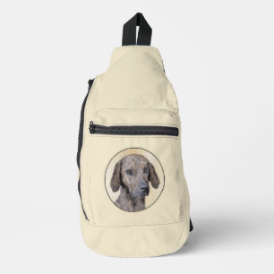 Plott Hound Painting Brindle Schattigee originele  Sling Bag