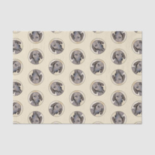 Plott Hound Painting Brindle Schattigee originele Tissuepapier