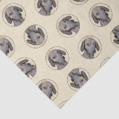 Plott Hound Painting Brindle Schattigee originele  Tissuepapier (Detail)