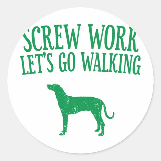 Plott Hound Ronde Sticker (Voorkant)