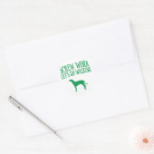 Plott Hound Ronde Sticker (Envelop)