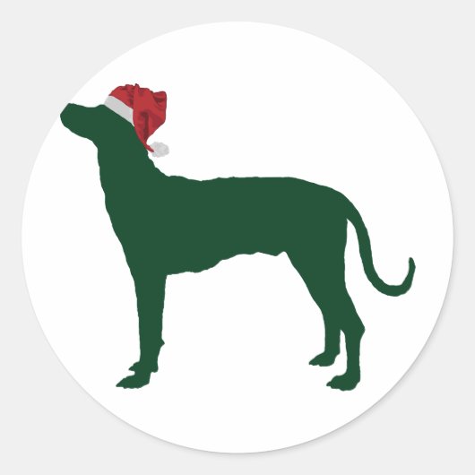 Plott Hound Ronde Sticker (Voorkant)